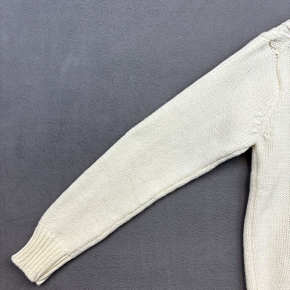 VTG Richman Brothers Sweater Mens Chunky Cable Knit Cardigan 70s Size Medium M - Picture 15 of 16